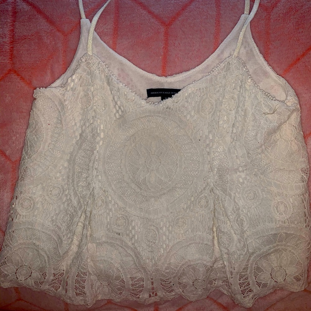 American Eagle Crochet Crop Top